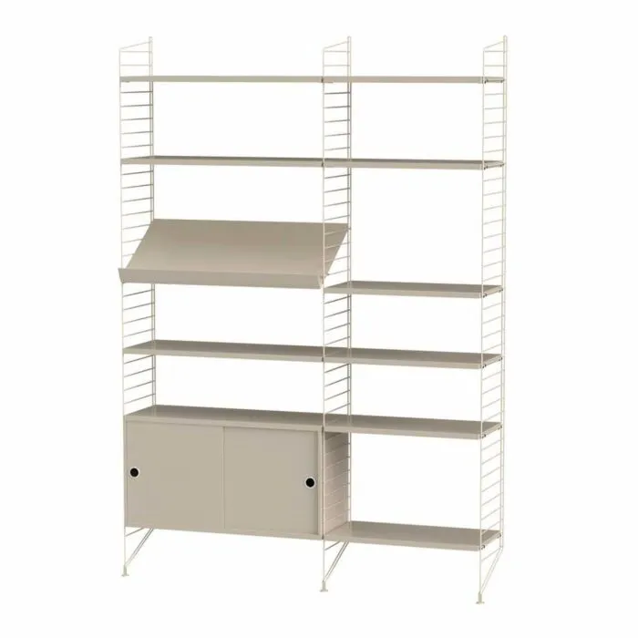 Op = Op String opbergkast combinatie 2-Beige-Beige