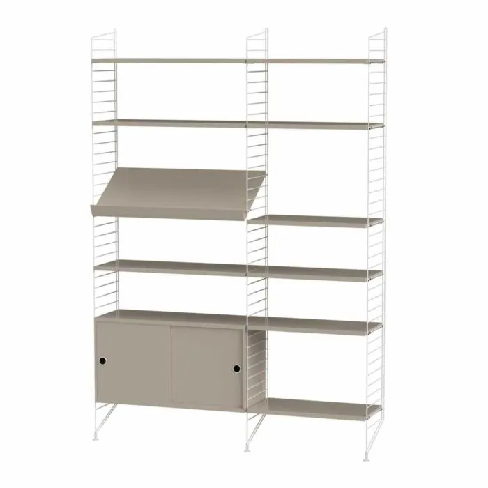 String opbergkast combinatie 2-Wit-Beige Must-Have