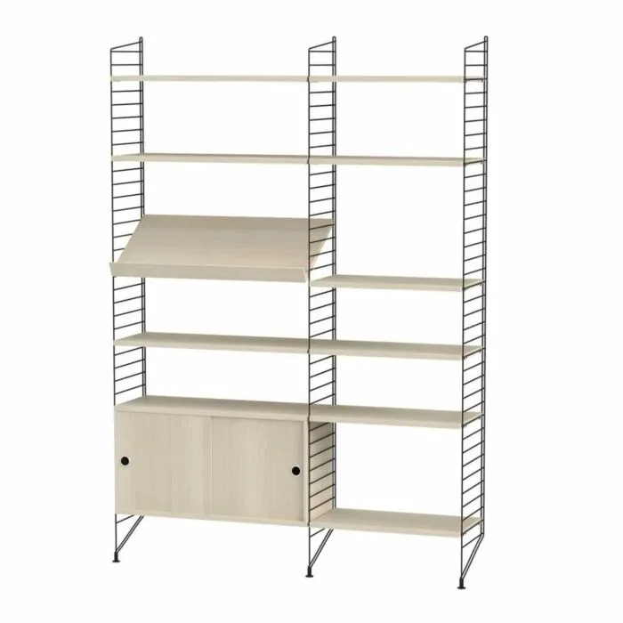 String opbergkast combinatie 2-Zwart-Essen Lage Prijs