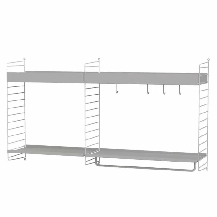 Lage Kosten String wandrek combinatie 1-Grijs