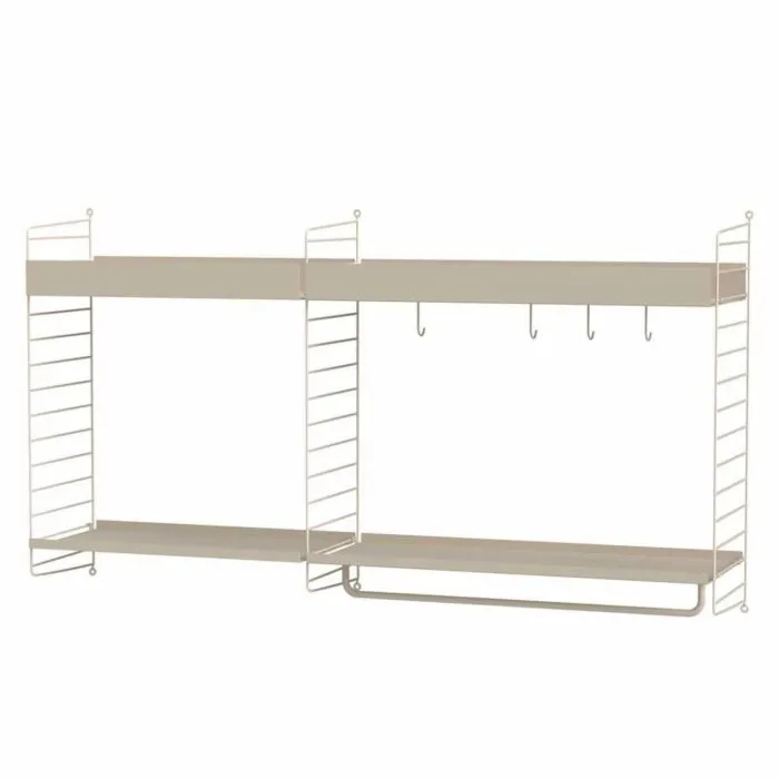 Lage Kosten String wandrek combinatie 1-Beige