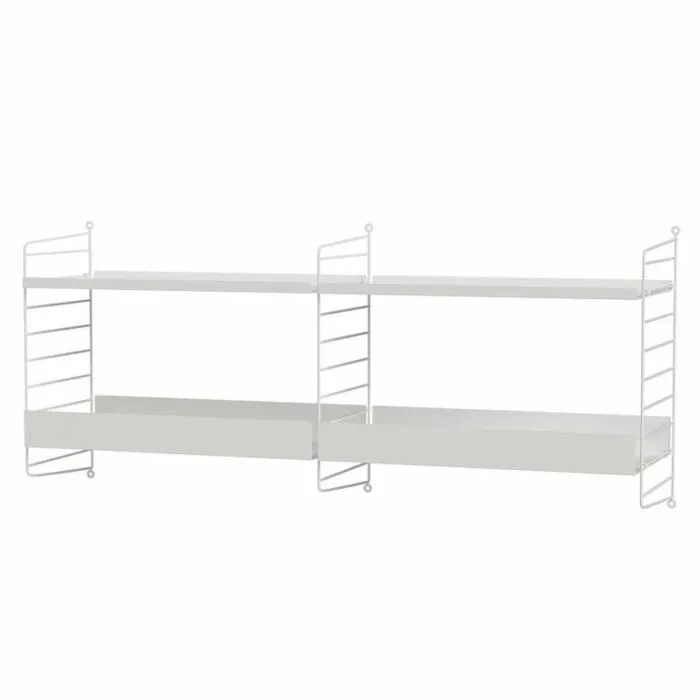 Aanbieding String wandrek combinatie 2-Wit