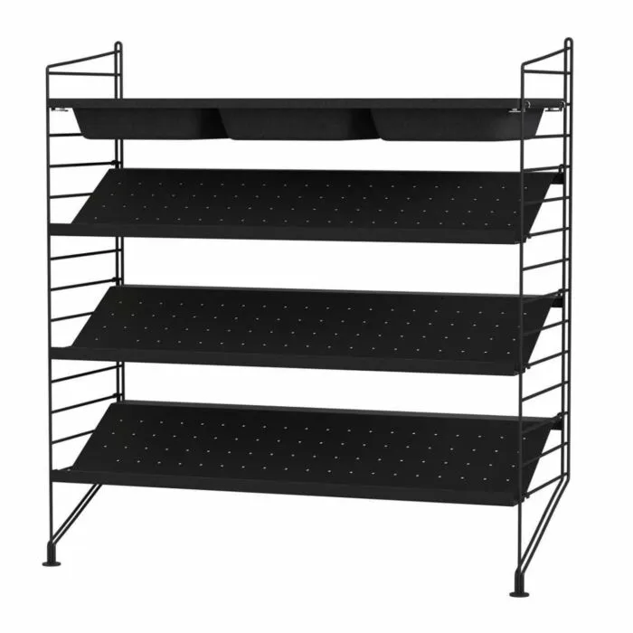 String schoenenkast combinatie 4-Zwart Merkproduct