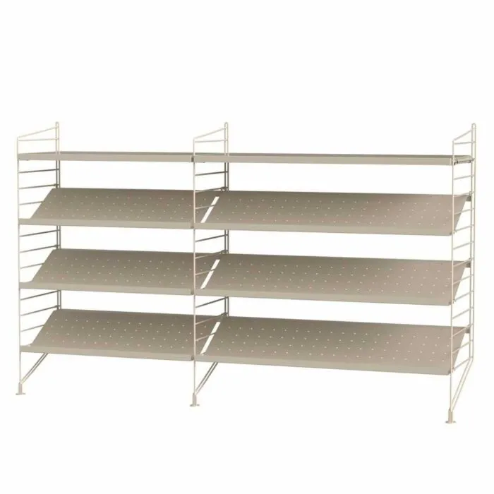Tijdelijk Beschikbaar String schoenenkast combinatie 5-Beige