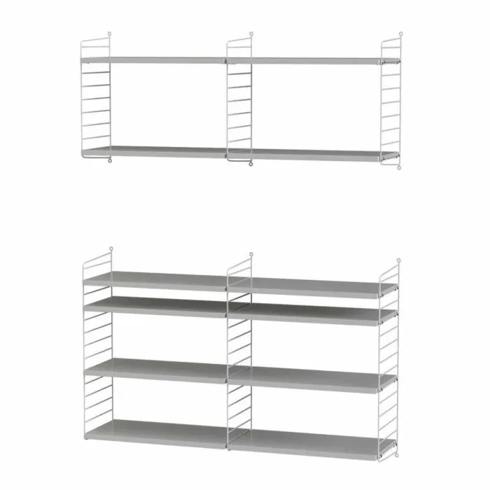 String opbergkast combinatie 6-Grijs-Grijs Dagaanbieding