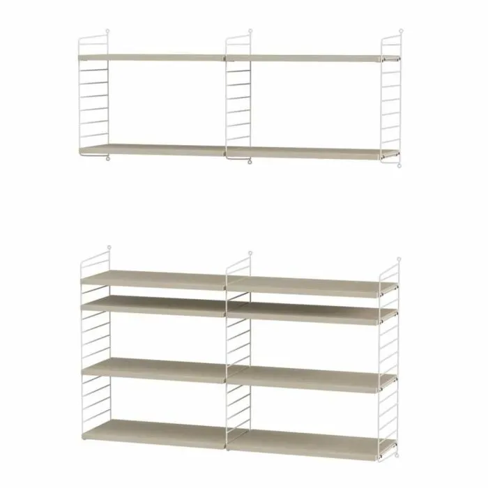 String opbergkast combinatie 6-Wit-Essen Premium