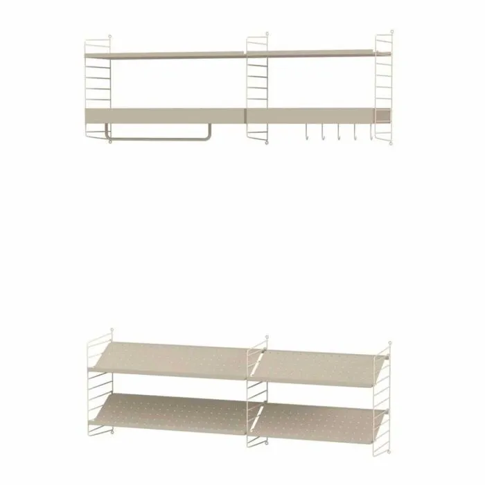 Gecertificeerd String kapstok combinatie 5-Beige