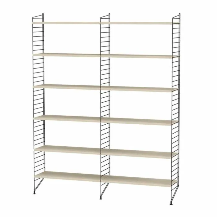 Merkproduct String opbergkast combinatie 8-Zwart-Essen