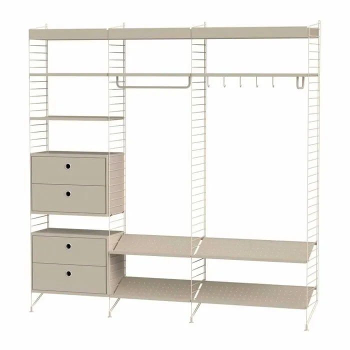 Uitverkoop String kapstok combinatie 6-Beige