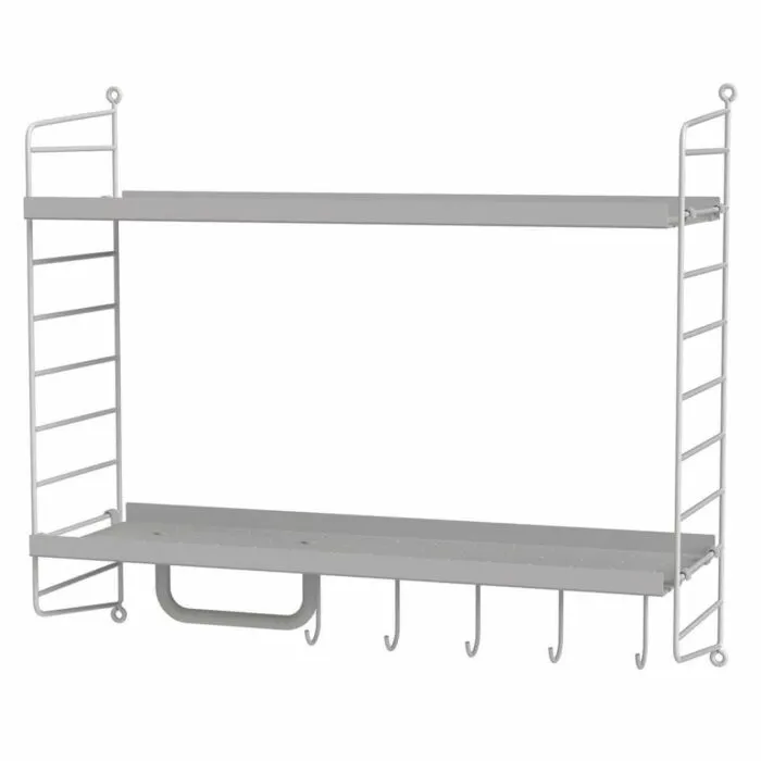 Seizoensaanbieding String wandrek combinatie 10-Grijs