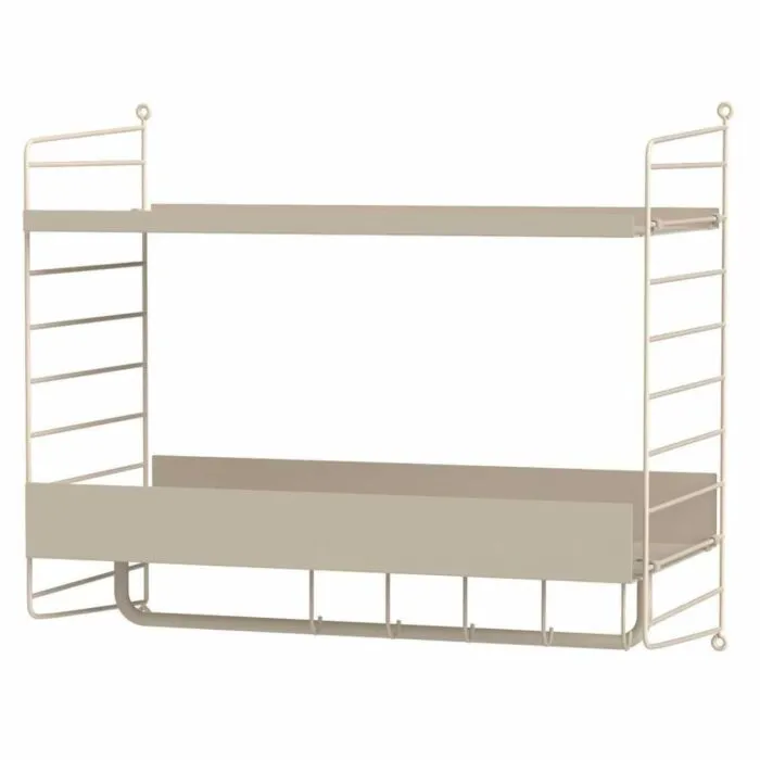 Seizoensaanbieding String wandrek combinatie 12-Beige