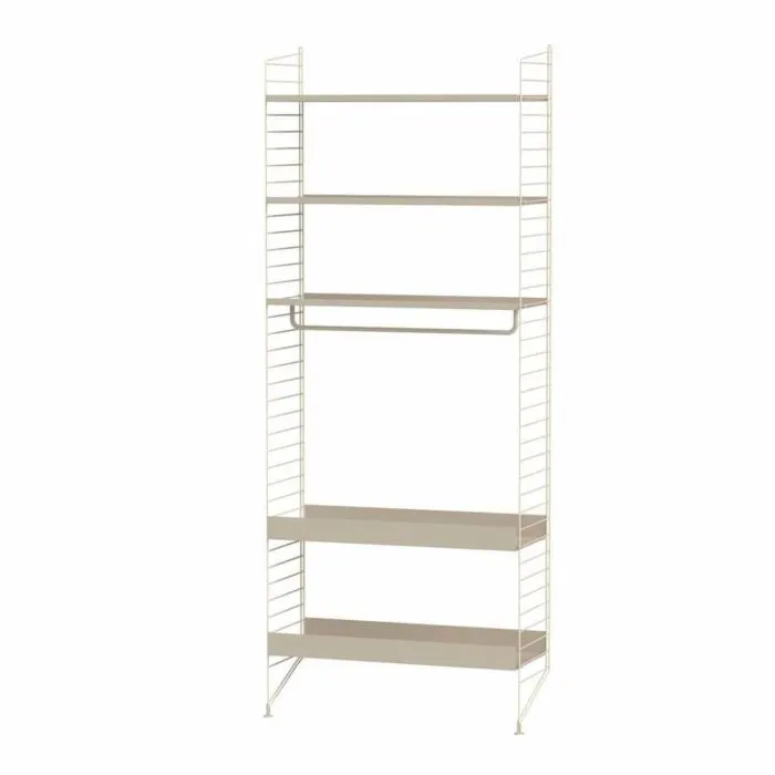 Beperkt Aanbod String opbergkast combinatie 11-Beige