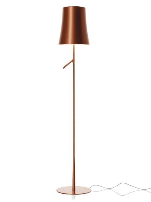 Korting Foscarini Birdie aan/uit vloerlamp-Koper
