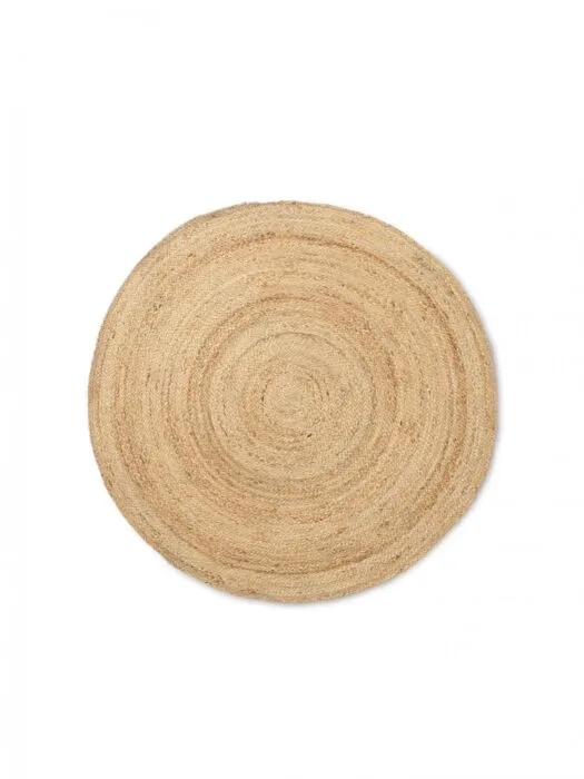 Ferm Living Eternal Round Jute vloerkleed-Natural-Ø 120 cm Premium