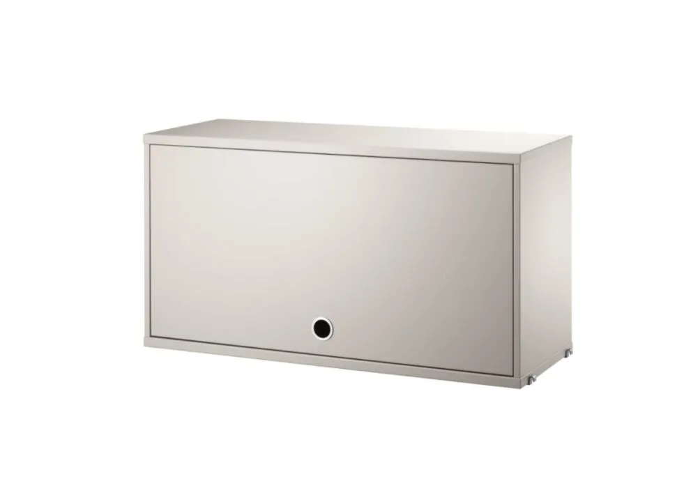 String Cabinet with Flip door wandkast-Beige Uitverkoop