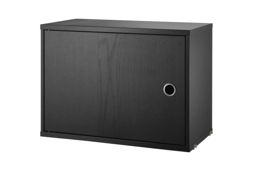 String Cabinet with Swing door kast-Black Stained Ash Gratis Retour