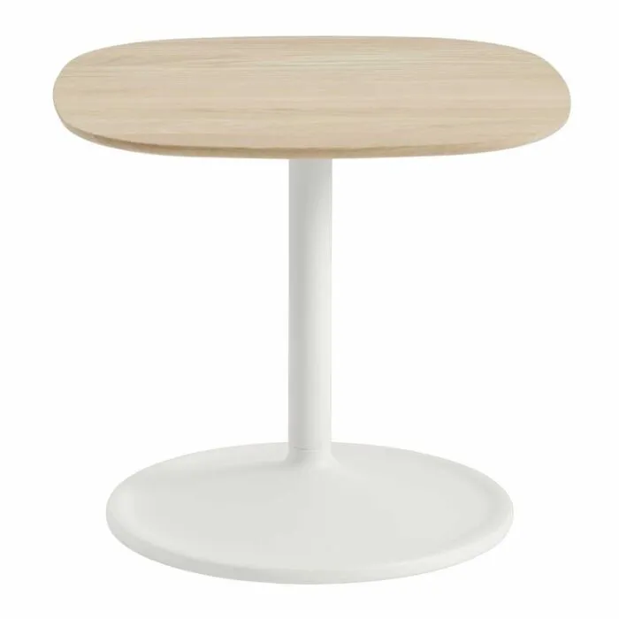 muuto Soft Rectangular bijzettafel-Solid Oak/Off-White Premium