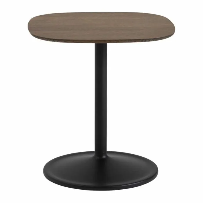muuto Soft Rectangular hoog bijzettafel-Solid Smoked Oak/Black Goedkoop