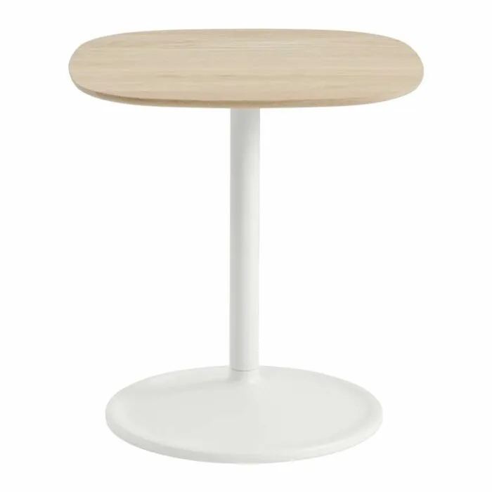 Favoriet muuto Soft Rectangular hoog bijzettafel-Solid Oak/Off-White