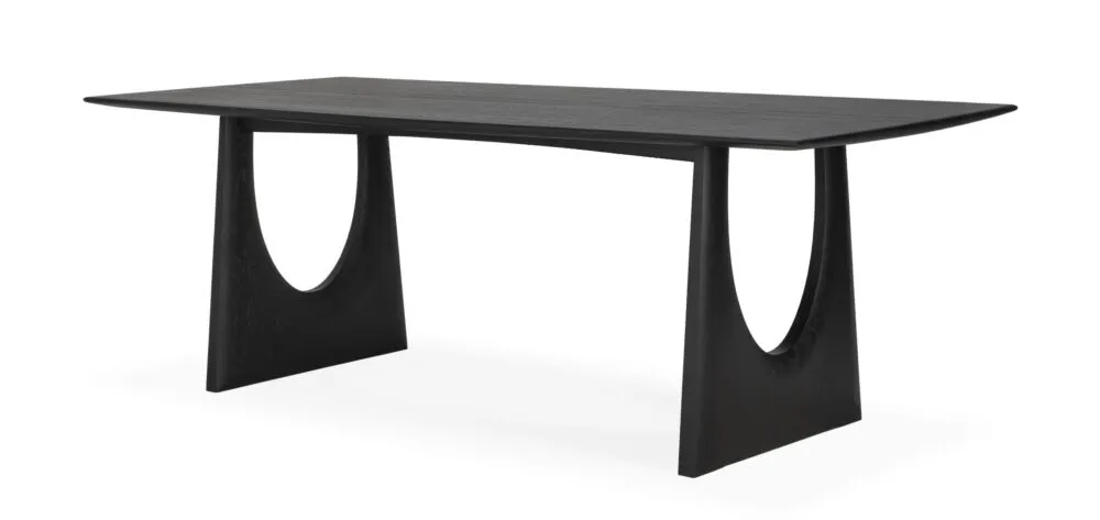 Koop Vandaag Ethnicraft Oak Geometric eettafel-220 cm-Zwart