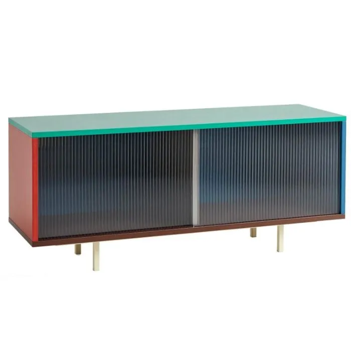 HAY colour kast M-Multi + glas deuren-Staand Merkproduct