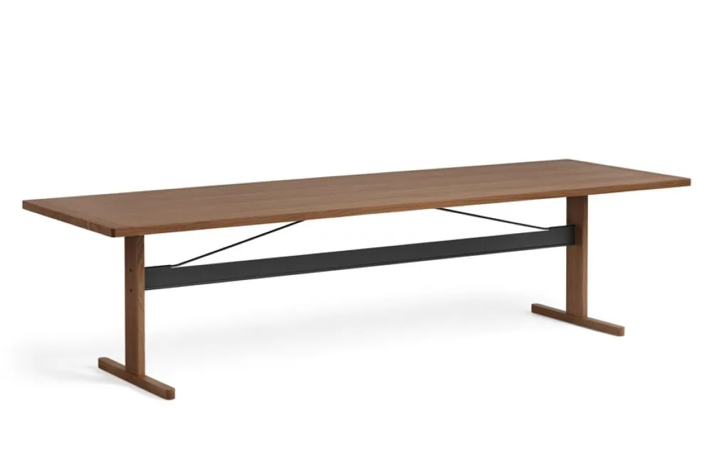 HAY Passerelle eettafel-Walnut / Ink Black-300x95 cm Beperkt Aanbod