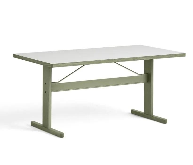 Favoriet HAY Passerelle eettafel-Oak / Thyme Green-160x85 cm