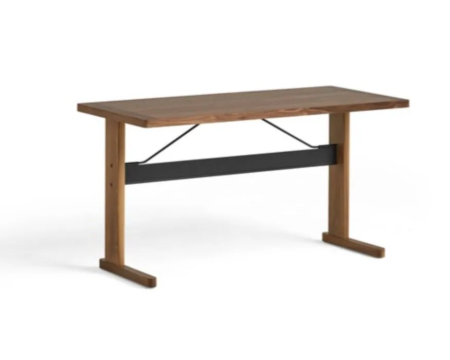 Exclusieve Aanbieding HAY Passerelle bureau-Walnut / Ink Black