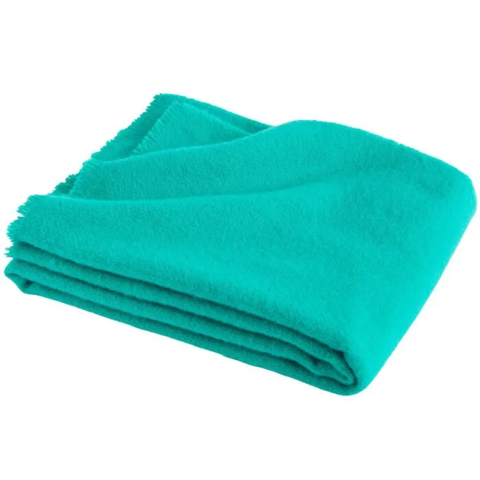 Favoriet HAY Mono Blanket plaid-Aqua Green