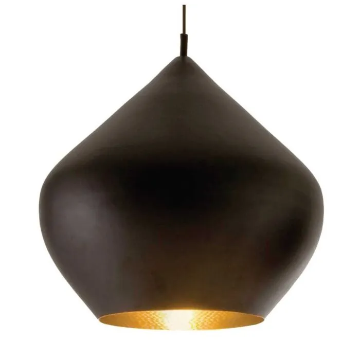 Tom Dixon Beat Light Stout LED hanglamp-Zwart Betrouwbaar