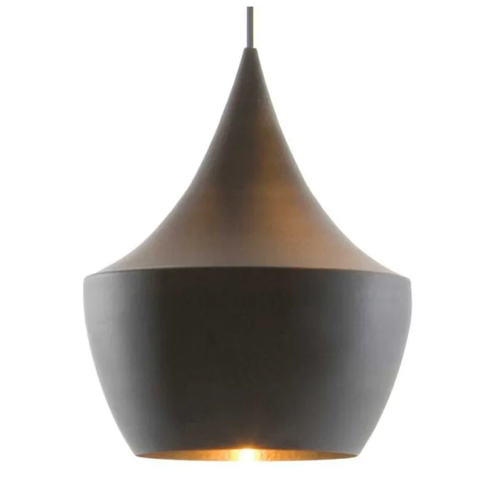 Bestel Nu Tom Dixon Beat Light Fat LED hanglamp-Zwart