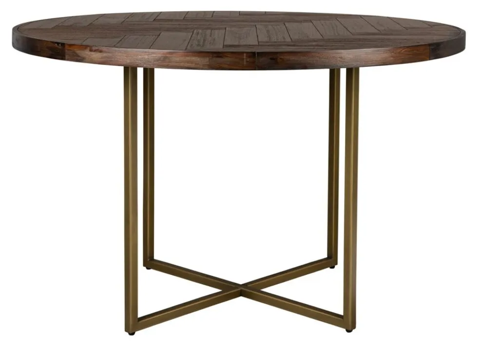 Dutchbone Class tafel rond-Donker bruin Laatste Versie