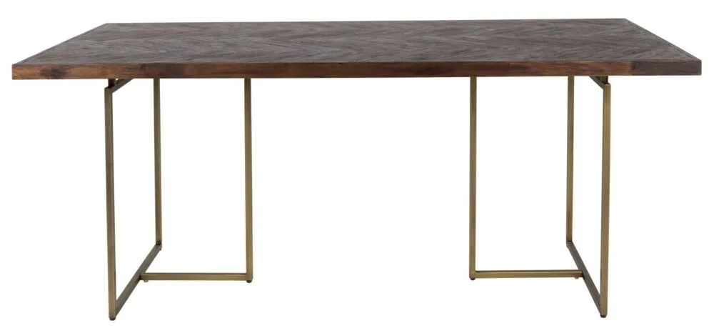 Exclusieve Aanbieding Dutchbone Class tafel-220x90 cm-Donker bruin