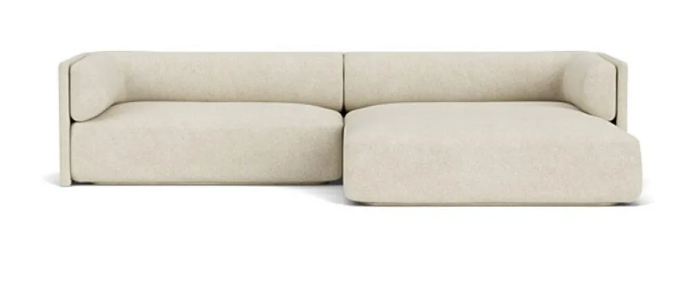 Korting FEST Bolster hoekbank met divan-Silent - Cream - 02-Divan rechts