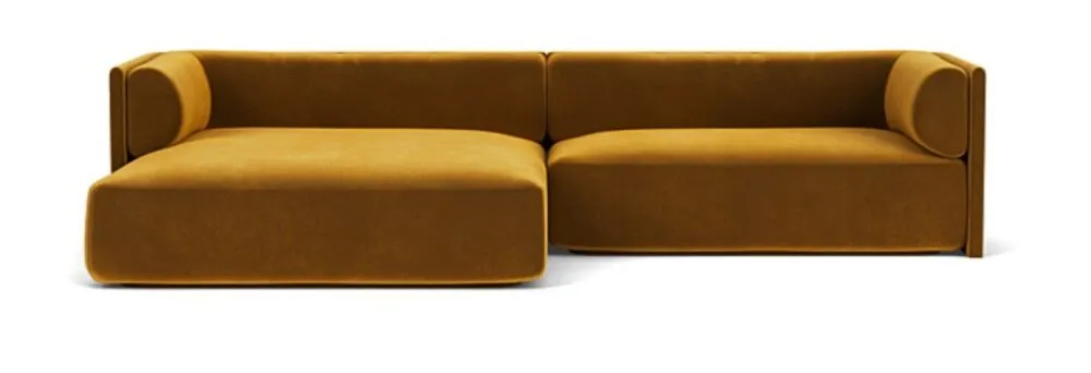 Koop Online FEST Bolster hoekbank met divan-Royal - Gold - 132-Divan links