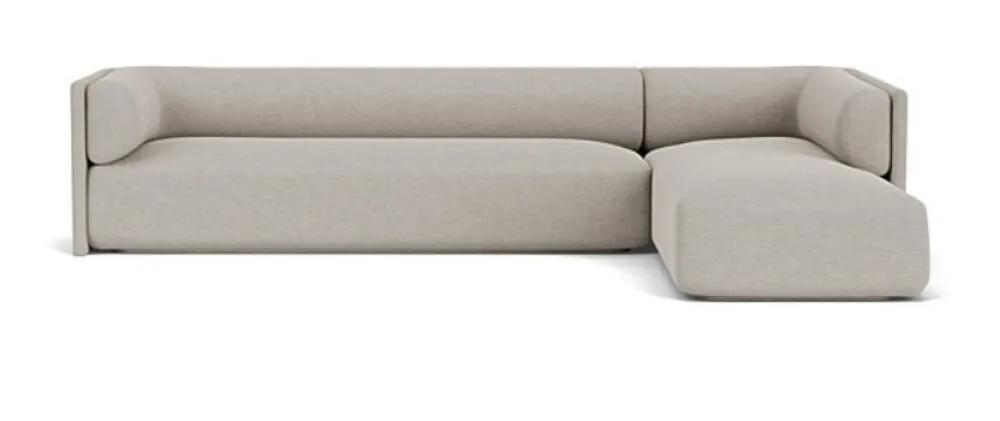 Betaalbaar FEST Bolster hoekbank met longchair-Sydney - Beige - 22-Longchair rechts