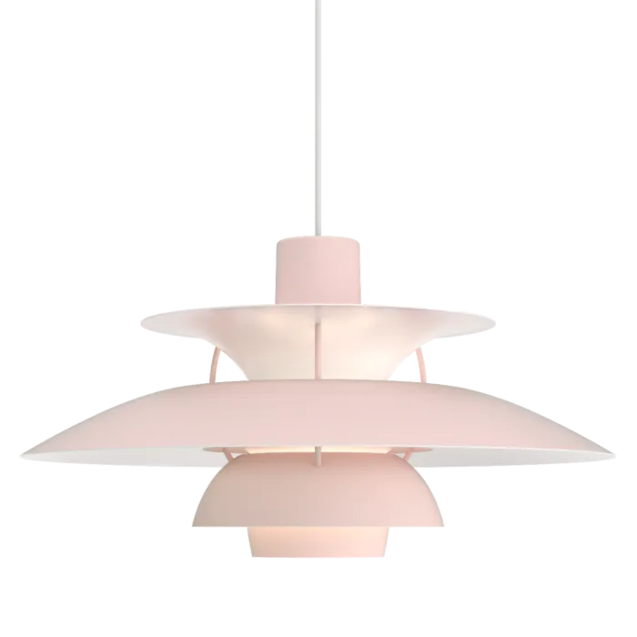 Gratis Retour Louis Poulsen PH 5 hanglamp-Monochroom Lichtroze