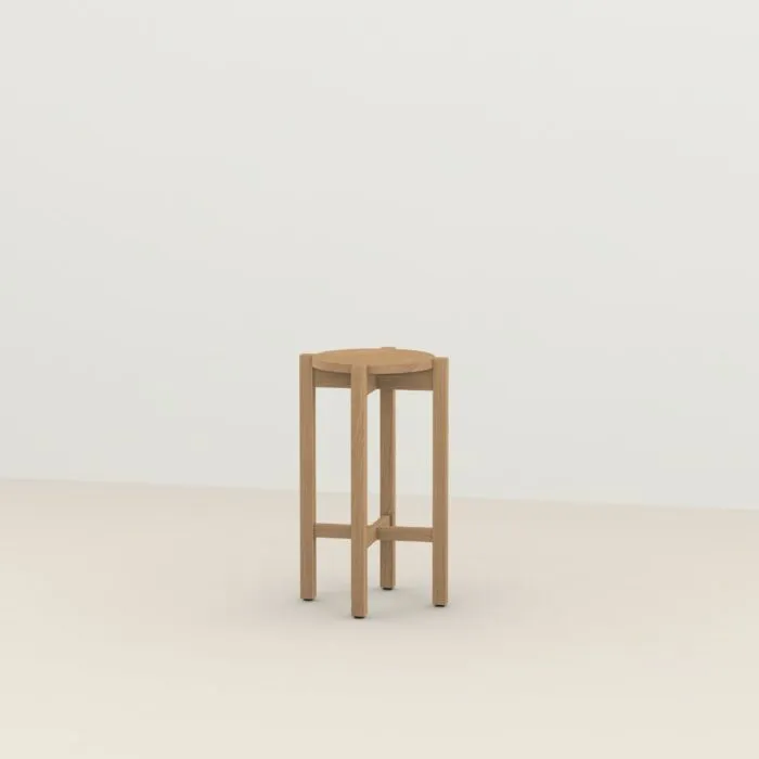 Rechtstreeks Van De Fabrikant Studio HENK Base Stool kruk-Hardwax oil light-65 cm