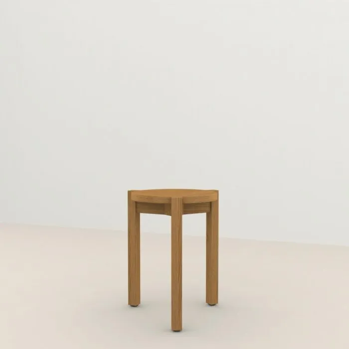 Lage Kosten Studio HENK Base Stool kruk-Hardwax oil natural-45 cm