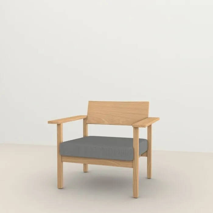 Studio HENK Base Lounge chair-Grey65-Hardwax oil light Hoge Kwaliteit