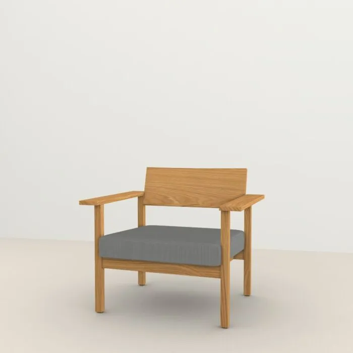 Studio HENK Base Lounge chair-Grey65-Hardwax oil natural Dagaanbieding