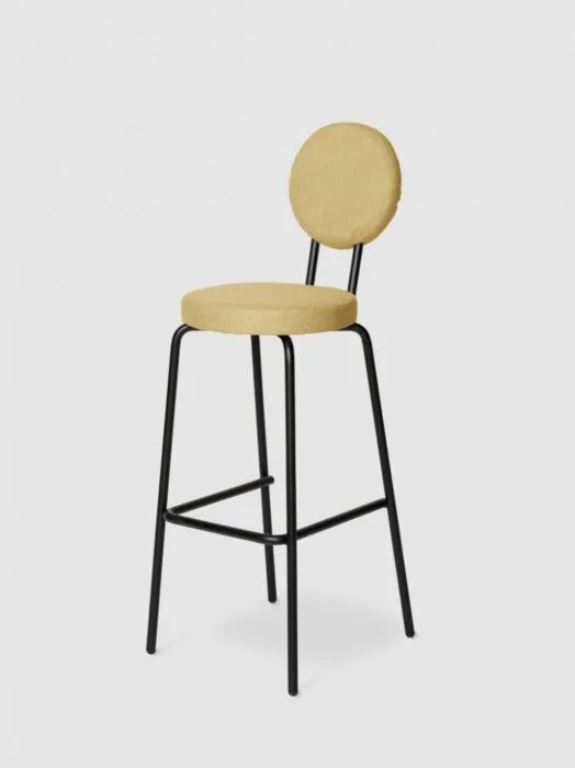 Puik Option Barstool barkruk Zithoogte 75 cm-Beige-Ronde zit, ronde rug Koopje