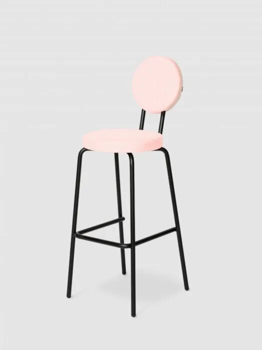 Puik Option Barstool barkruk Zithoogte 75 cm-Roze-Ronde zit, ronde rug Nieuw