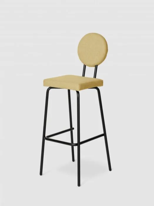 Puik Option Barstool barkruk Zithoogte 65 cm-Beige-Vierkante zit, ronde rug Shop Nu