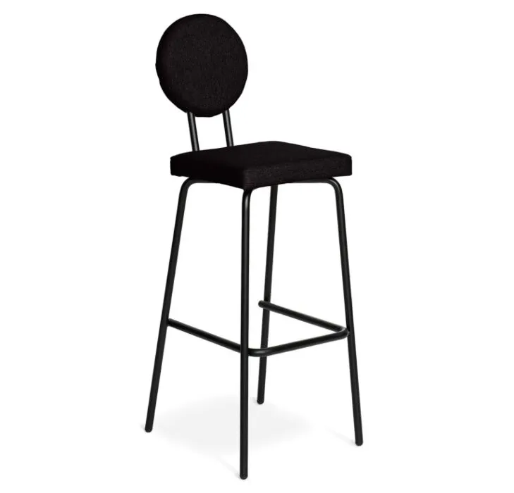 Puik Option Barstool barkruk Zithoogte 65 cm-Zwart-Vierkante zit, ronde rug Goedkoop