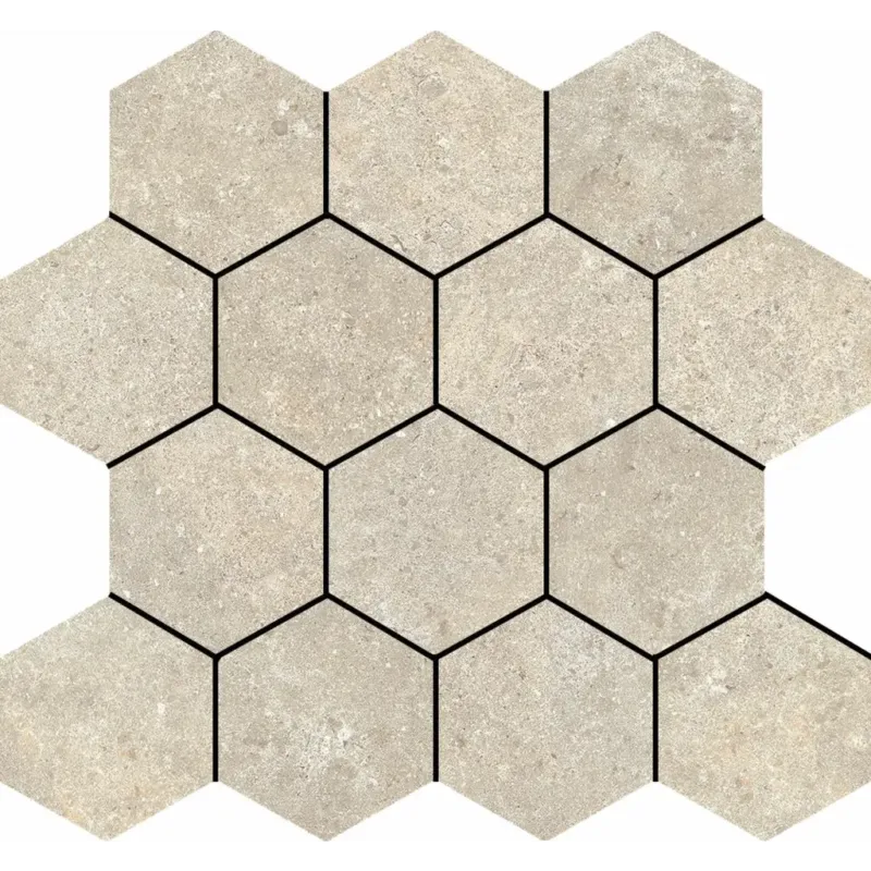 Stoneland Ivory mozaiek hexagon op net van 29x27cm Beste Prijs