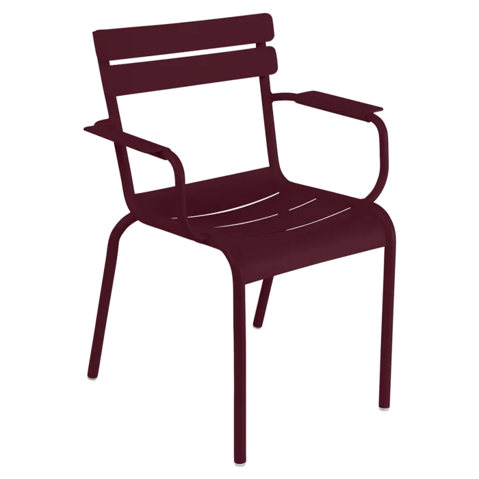 Voordeelprijs Fermob Luxembourg tuinstoel met armleuning-Black Cherry