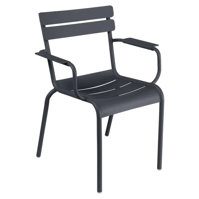 Fermob Luxembourg tuinstoel met armleuning-Anthracite Veilige Betaling