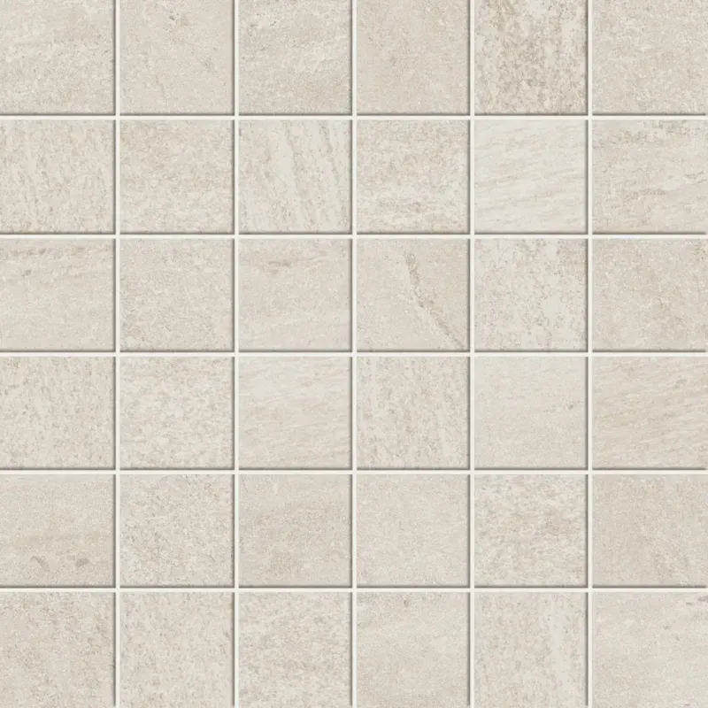 Aanbieding Ultrablock White mozaiek 5x5 op net van 30x30