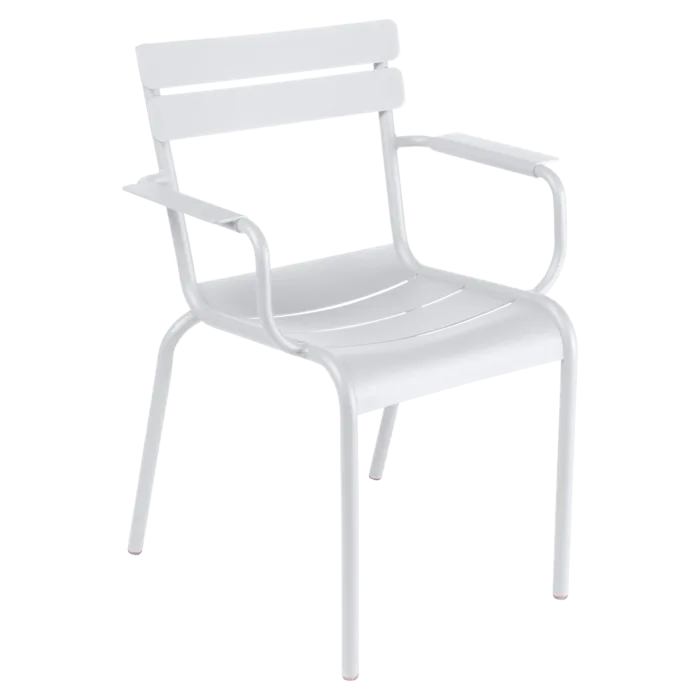 Express Levering Fermob Luxembourg tuinstoel met armleuning-Cotton white